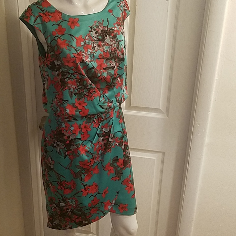 NWOT Silky Floral Dress